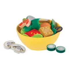 Melissa & Doug Wooden Play Food, Salad Set