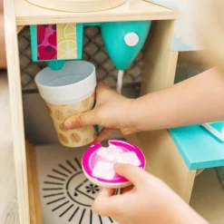 Melissa & Doug Wooden Play Food Set, Barista Coffee Bar – 35 Pieces