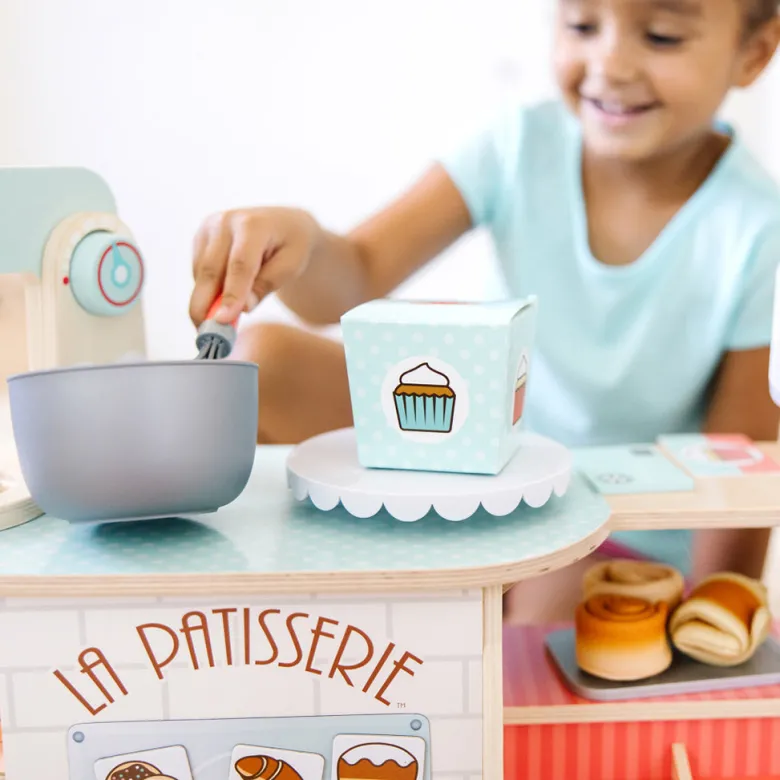 Melissa & Doug Wooden Play Food, Bakery Shop, La Patisserie - 39 Pieces