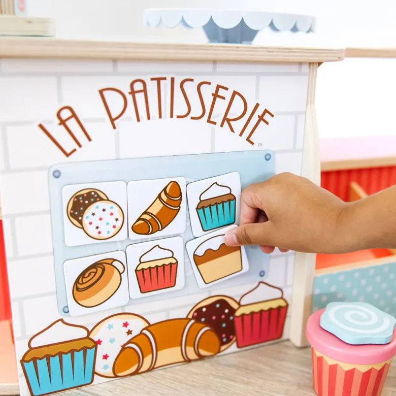 Melissa & Doug Wooden Play Food, Bakery Shop, La Patisserie - 39 Pieces