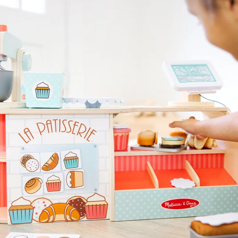 Melissa & Doug Wooden Play Food, Bakery Shop, La Patisserie - 39 Pieces