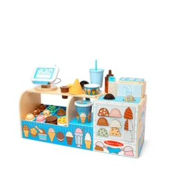 Melissa & Doug Wooden Play Food, Ice Cream Stand
