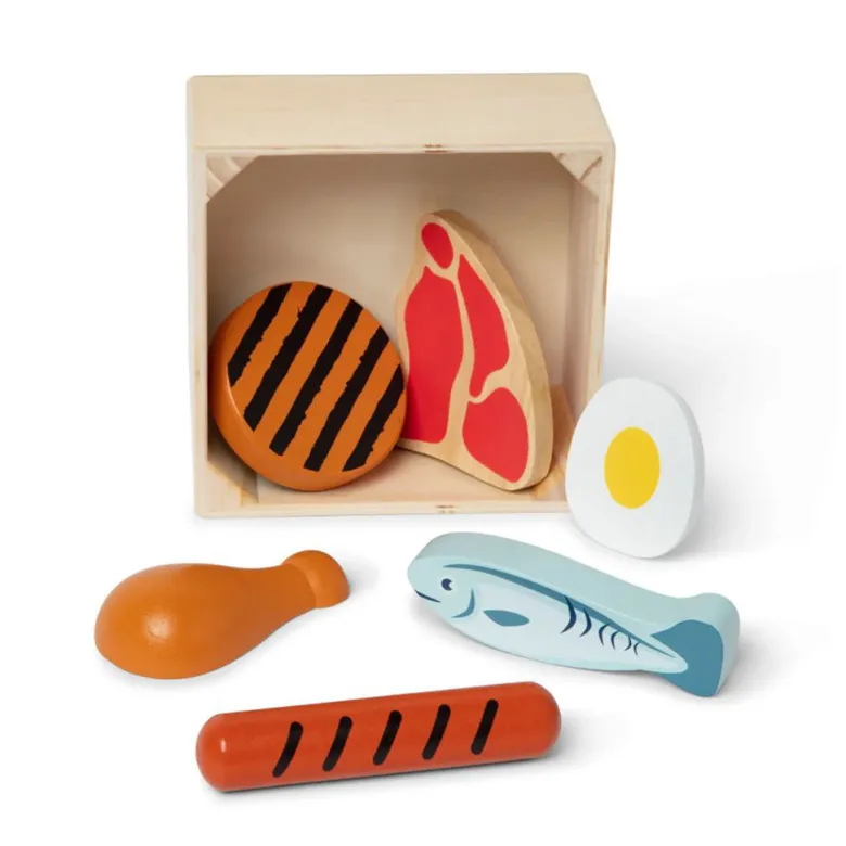 Melissa & Doug Wooden Play Food, Protein Foods