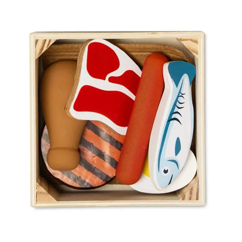 Melissa & Doug Wooden Play Food, Protein Foods