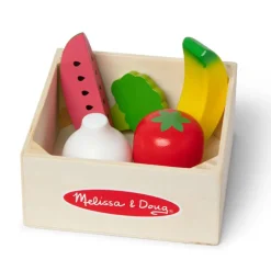 Melissa & Doug Wooden Play Food – Fruits & Vegetables