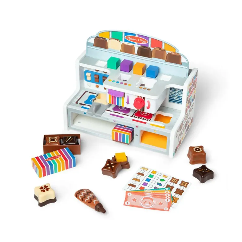 Melissa & Doug Wooden Play Food, Chocolate Factory