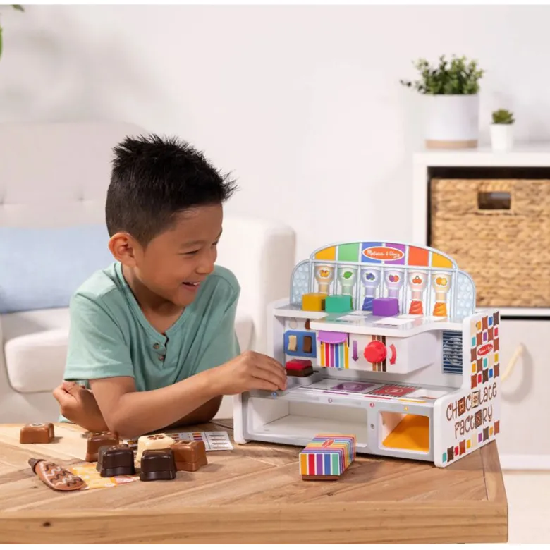 Melissa & Doug Wooden Play Food, Chocolate Factory
