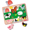 Melissa & Doug Wooden Puzzle with Large Pieces, Farm - 8 Pieces
