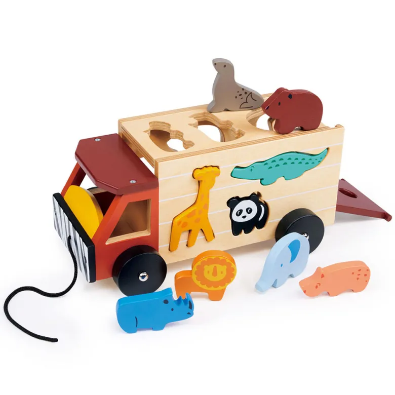 Mentari, Shape Sorting Box - Safari Truck