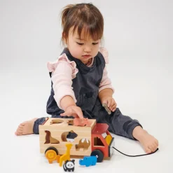 Mentari, Shape Sorting Box - Safari Truck