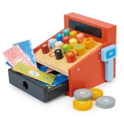 Mentari, Wooden Cash Register with Play Money