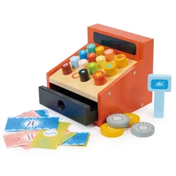 Mentari, Wooden Cash Register with Play Money