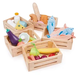 Mentari, Wooden Play Food - Box with Bakery Bread