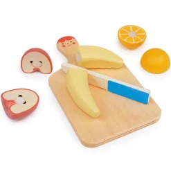 Mentari, Wooden Play Food - Cutting Board with Fruit