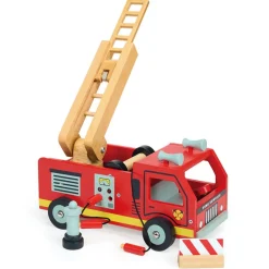Mentari Wooden Toy Car - Red Fire Truck