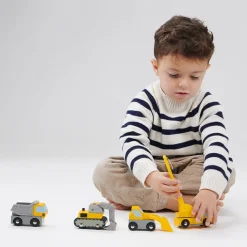 Mentari, Wooden Toy Cars – Work Vehicles