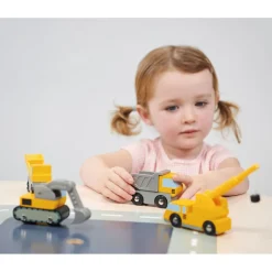 Mentari, Wooden Toy Cars – Work Vehicles