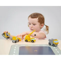 Mentari, Wooden Toy Cars – Work Vehicles