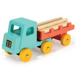 Mentari Wooden Toy Truck, Turquoise Timber Transport