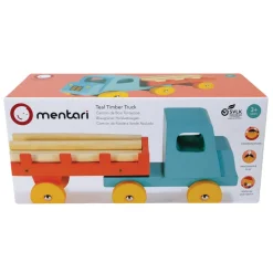 Mentari Wooden Toy Truck, Turquoise Timber Transport