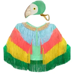 Meri Meri Animal Costume, Parrot Cape Set - Size 3-6 Years