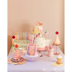 Meri Meri Cake Candles, Happy Face Icon – Pack of 6