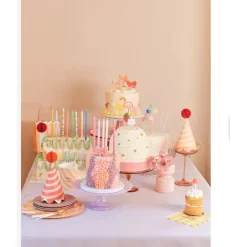 Meri Meri Cake Candles, Happy Face Icon – Pack of 6