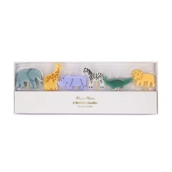Meri Meri Cake Candles, Jungle Animals - Set of 5