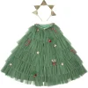 Meri Meri Costume, Christmas Tree Cape with Headband