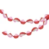 Meri Meri Crepe Paper with Ruffles, Pink and Red - 3 Meters