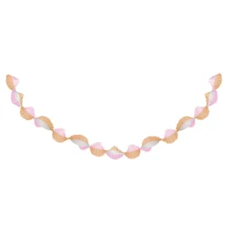 Meri Meri Crepe Paper with Ruffles, Pink and Peach - 3m