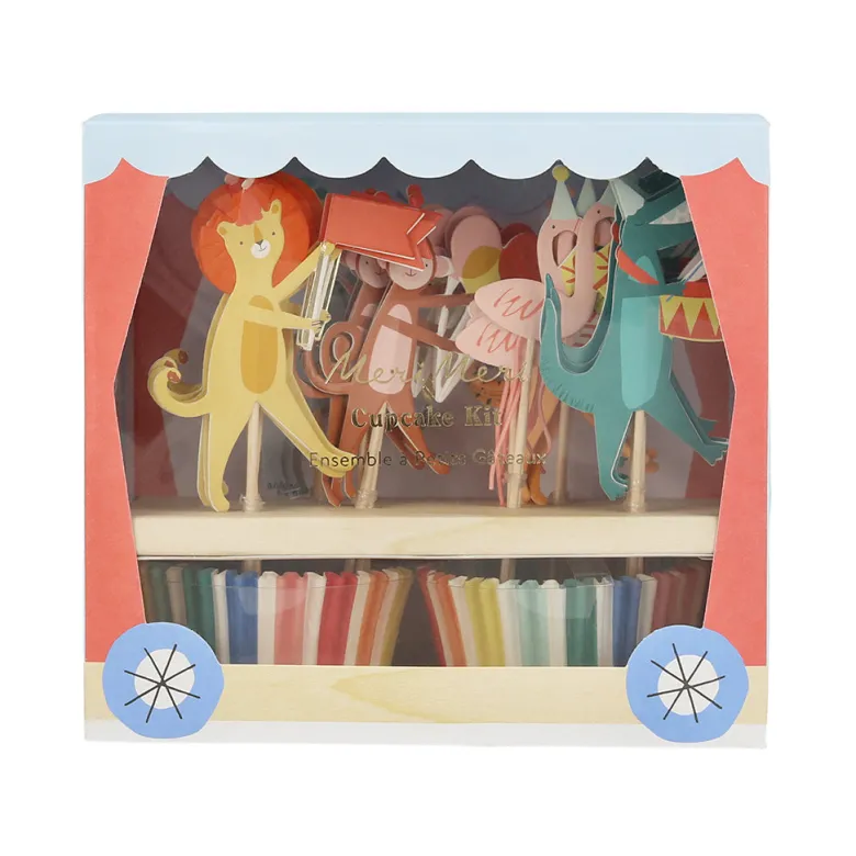 Meri Meri Cupcake Set, Animal Parade