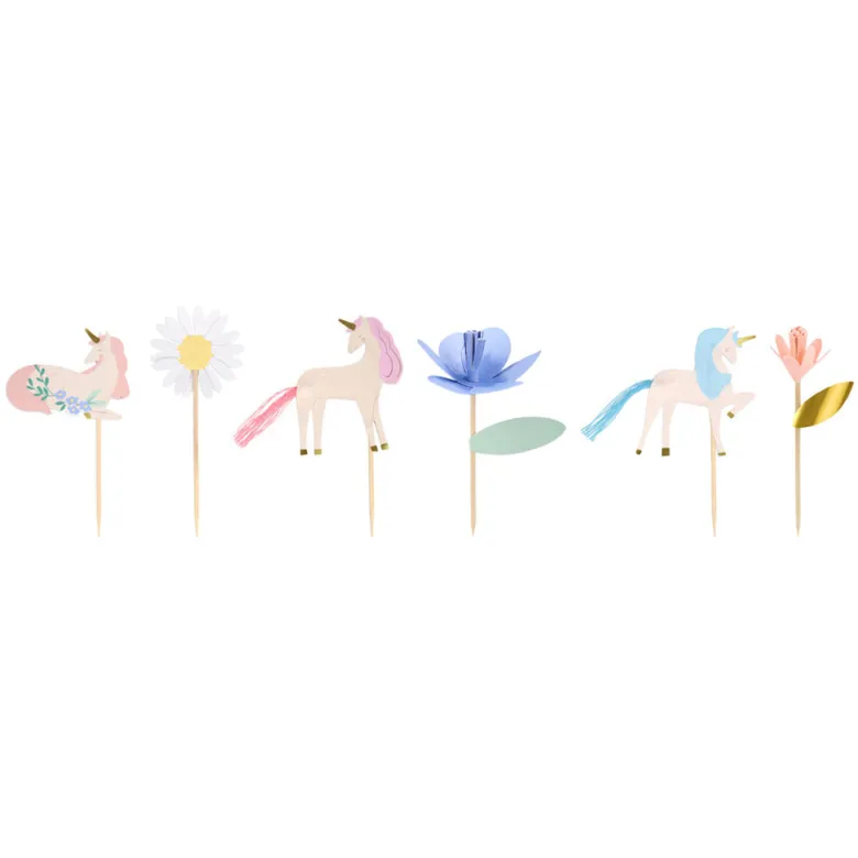 Meri Meri Cupcake Set, Meadow Unicorns