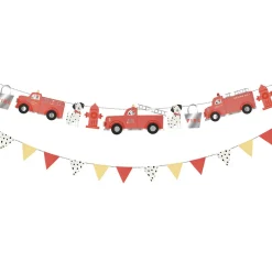 Meri Meri Garland, Fire Engine - 1.8 meters