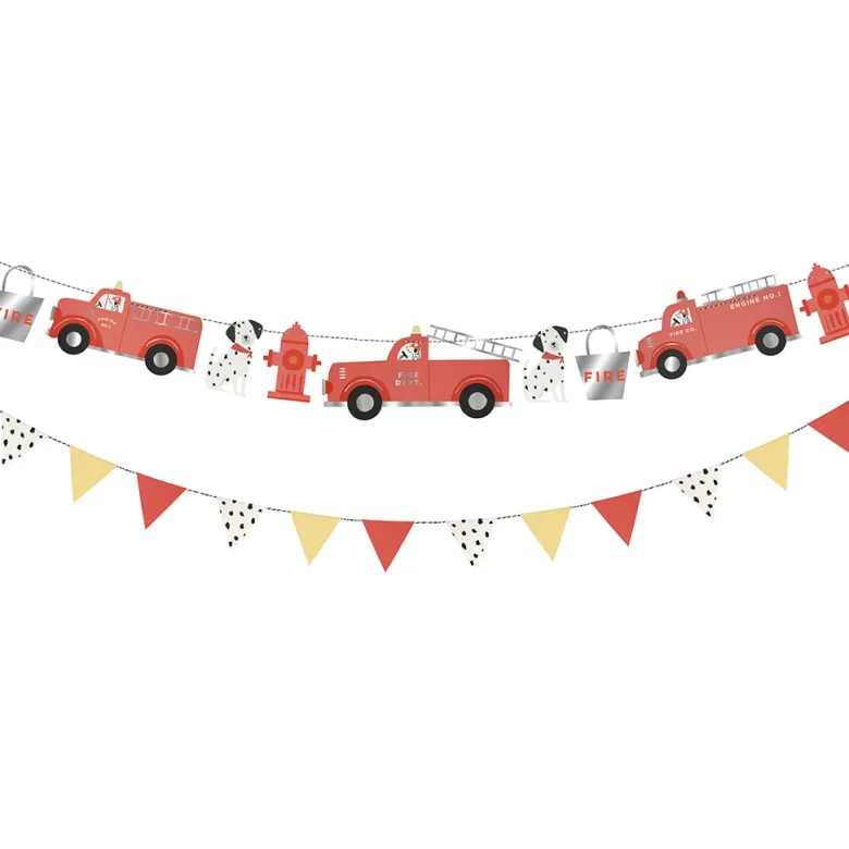 Meri Meri Garland, Fire Engine - 1.8 meters