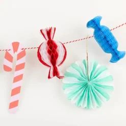 Meri Meri Garland, Mini Gingerbread Garland with Christmas Candy - 0.9 m