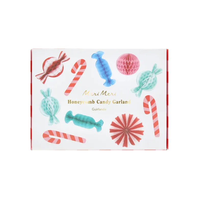 Meri Meri Garland, Mini Gingerbread Garland with Christmas Candy - 0.9 m