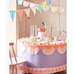 Meri Meri Garland, Pastel Bunting with Small Pom Poms 1.8 Meters