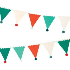 Meri Meri Garland, Pom-pom Flags - 1.8m