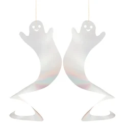 Meri Meri Halloween Decorations, Spinning Ghost - Set of 10