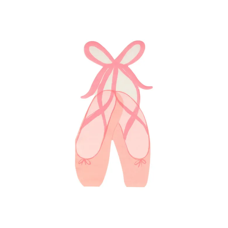 Meri Meri Napkins, Ballerina, Ballet Shoes - Pack of 16