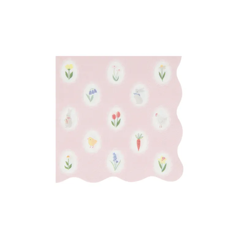 Meri Meri Napkins, Easter, Size S - Easter Cameo
