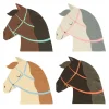 Meri Meri Napkins, Horse, Size S – Set of 16