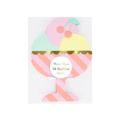 Meri Meri Napkins, Ice Cream – Pack of 16