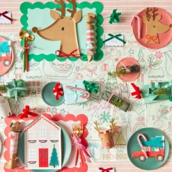 Meri Meri Napkins, Reindeer with Red Bow - 16 pcs.
