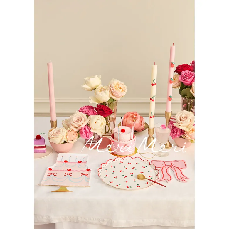 Meri Meri Napkins Size S, Cherry - Pack of 16