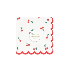 Meri Meri Napkins Size S, Cherry - Pack of 16
