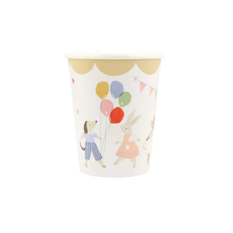 Meri Meri Paper Cups, Animal Friends – Pack of 8