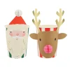 Meri Meri Paper Cups, Christmas Honeycomb - Set of 8