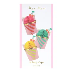 Meri Meri Paper Cups, Ice Cream - Set of 8.